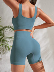 Showlu Store Nation 0 Seamless Yoga Set Gym Suits With Shorts Crop Top Sexy Bra Women's Pants 2 Pieces Set Running Workout Outfit Fitness Clothing