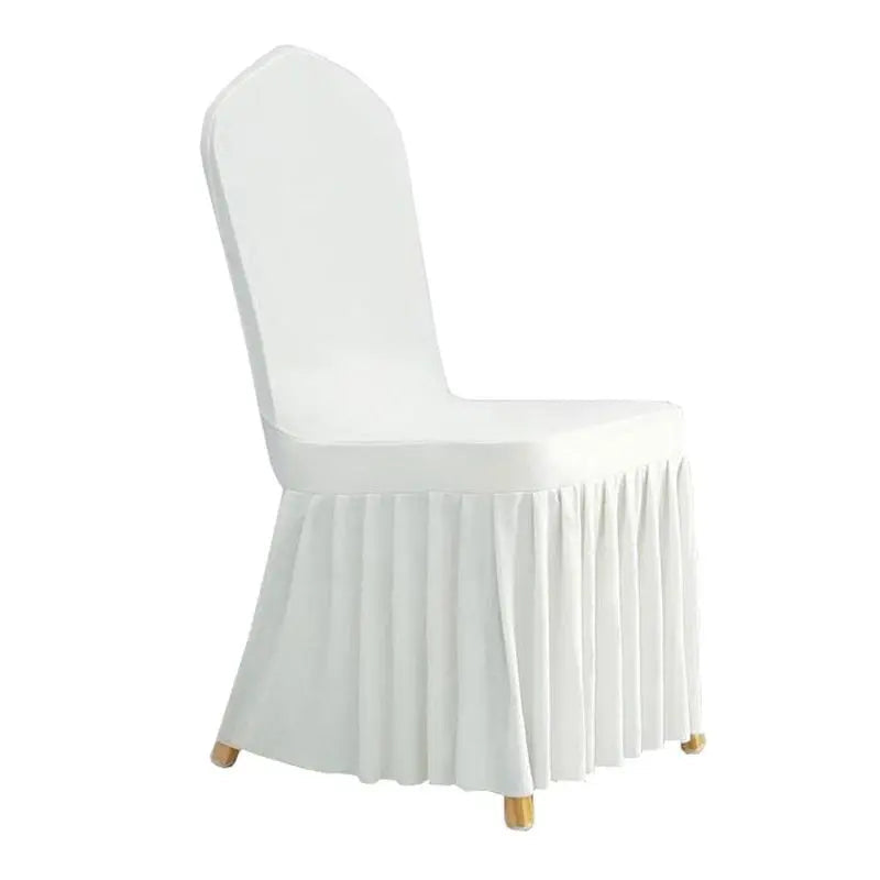 1Pcs Elastic Spandex Universal Chair Cover Skirt Cloth For Hotel Home Modern Wedding Birthday Party Event Dining Seat Decoration SHOWLU FASHION STORE