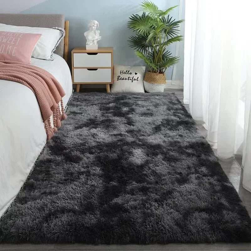 Gray Carpet for Living Room Plush Rug Bed Room Floor Fluffy Mats Anti-slip Home Decor Rugs Soft Velvet Carpets Kids Room Blanket SHOWLU FASHION STORE