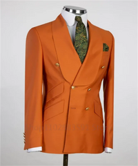 1 Pieces Mens Suits Fashion Solid Double Breasted Men Wedding Prom Dress Male Blazer Only Slim Fit Suits Tuxedo 5XL-XS