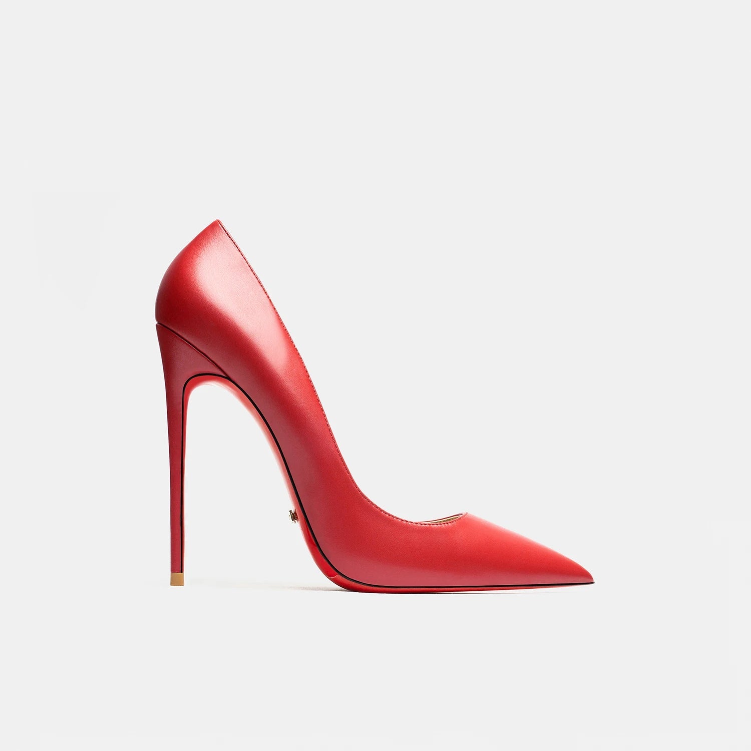 Women's Red Shiny Bottom High Heels Brand High Heels  12 cm Sexy Matte Party Pointed Wedding Shoes Shallow Mouth Single Shoes SHOWLU FASHION STORE