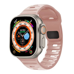 Showlu Fashion Store 0 China / Pink Sand / 42mm 44mm 45mm 49mm Silicone Strap For Apple Watch ultra Band 44mm 49mm 45mm 42mm 40mm 41mm 38mm sport correa bracelet iwatch Series 7 6 3 4 5 se 8