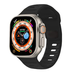 Showlu Fashion Store 0 United States / black / 42mm 44mm 45mm 49mm Silicone Strap For Apple Watch ultra Band 44mm 49mm 45mm 42mm 40mm 41mm 38mm sport correa bracelet iwatch Series 7 6 3 4 5 se 8