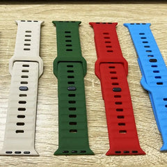 Showlu Fashion Store 0 Silicone Strap For Apple Watch ultra Band 44mm 49mm 45mm 42mm 40mm 41mm 38mm sport correa bracelet iwatch Series 7 6 3 4 5 se 8