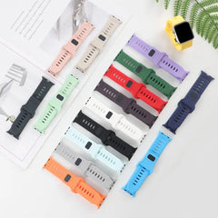 Showlu Fashion Store 0 Silicone Strap For Apple Watch ultra Band 44mm 49mm 45mm 42mm 40mm 41mm 38mm sport correa bracelet iwatch Series 7 6 3 4 5 se 8