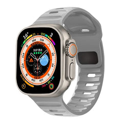 Showlu Fashion Store 0 China / Light gray / 42mm 44mm 45mm 49mm Silicone Strap For Apple Watch ultra Band 44mm 49mm 45mm 42mm 40mm 41mm 38mm sport correa bracelet iwatch Series 7 6 3 4 5 se 8