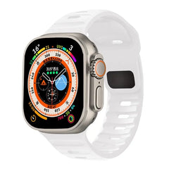 Showlu Fashion Store 0 China / White / 42mm 44mm 45mm 49mm Silicone Strap For Apple Watch ultra Band 44mm 49mm 45mm 42mm 40mm 41mm 38mm sport correa bracelet iwatch Series 7 6 3 4 5 se 8