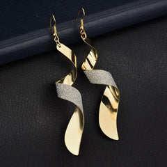 Showlu Fashion Store 0 Tassel Earrings 2022 Trendy Frosted Stud Earrings Bohemia Long Earring Women Sexy Girls Jewelry Fashion Punk Metal