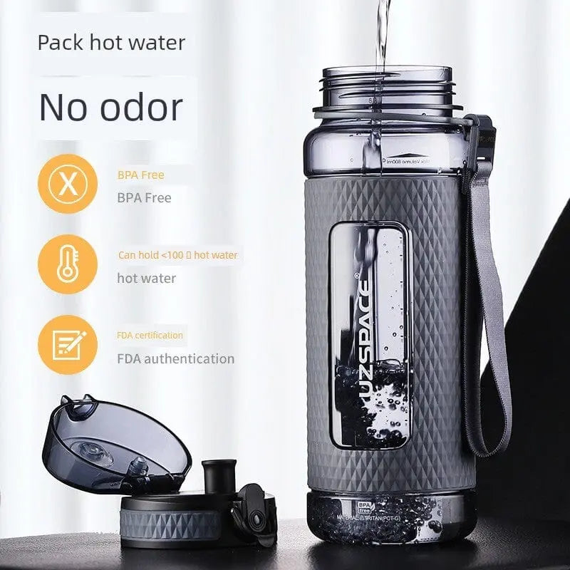 Tritan Large Capacity Sports Cup Men's Fitness High Temperature Resistant Plastic Cup Female Students Summer Anti - Fall Water Pot - SHOWLU FASHION STORE