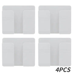 Showlu Fashion Store 0 white-4PCS Wall-Mounted Mobile Phone Holder