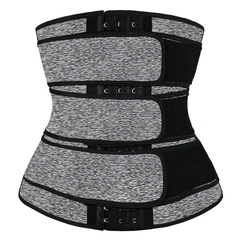Showlu Fashion Store 0 Women Waist Trimmer Tripple Belts Waist Trainer Shaperwear Tummy Control Slimming Fat Burning For Postpartum Sheath Belt