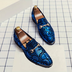 Men'S Fashion Slip-On Loafers, Casual Korean British Style, All-Season Versatile Business Faux Shoes, Trendy Pointed Toe, Breathable Rubber Sole, Casual Outdoor Hiking Footwear, 46 Size SHOWLU FASHION STORE