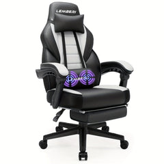 Video Game Chairs With Footrest, Big And Tall Gamer Chair For Adults, 400lb Capacity, Racing Style Computer Chair With Headrest And Lumbar Support SHOWLU FASHION STORE