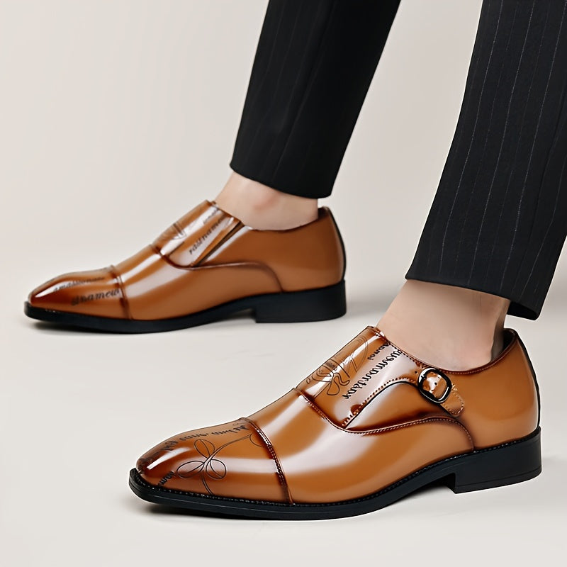 Fashionable Large Size Men'S Casual Shoes with Buckle Design, Beautiful And Elegant, Unique Pattern, Can Be Worn in All Seasons SHOWLU FASHION STORE