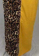 African Design Dashiki Dress Print Leopard Muslim Abaya Bazin Robe Gowns Africa Long Maxi Dresses Riche Lady Traditional Islamic - SHOWLU FASHION STORE