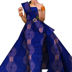 African Dresses for Women Danshiki Traditional Skirt Fashion 100% Cotton Newest Design Dresses for Wedding WY4630 - SHOWLU FASHION STORE