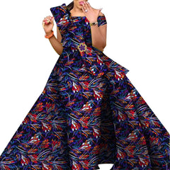 African Dresses for Women Danshiki Traditional Skirt Fashion 100% Cotton Newest Design Dresses for Wedding WY4630 - SHOWLU FASHION STORE