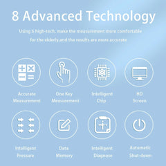 AICARE Blood Pressure Monitor Upper Arm Automatic Tonometer Digital Blood Pressure Meter BP Medical Sphygmomanometer Pulse - SHOWLU FASHION STORE