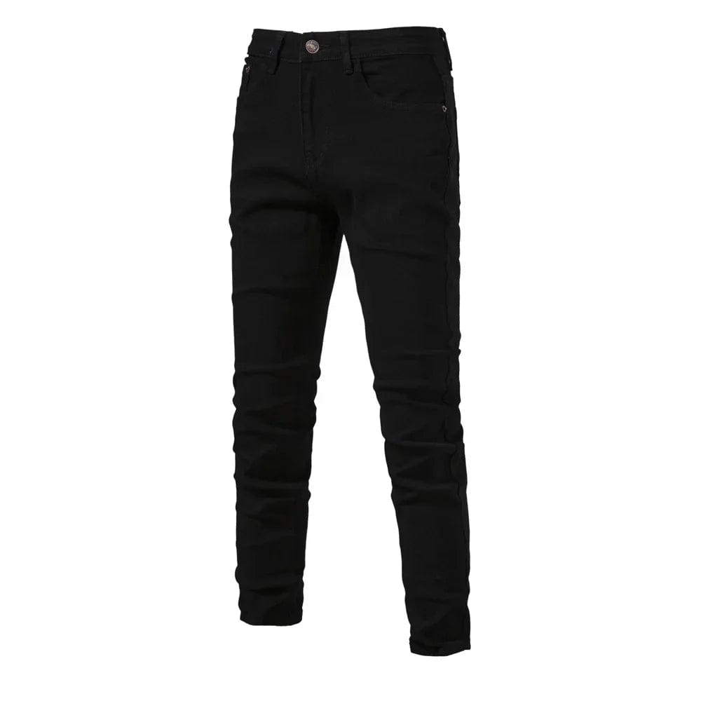 AIOPESON 2023 Autumn Denim Jeans Pants Men Slim Fit Straight Jeans for Men Quality Cotton Business Casual Wear Mens Denim Pants - SHOWLU FASHION STORE