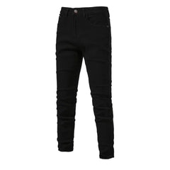 AIOPESON 2023 Autumn Denim Jeans Pants Men Slim Fit Straight Jeans for Men Quality Cotton Business Casual Wear Mens Denim Pants - SHOWLU FASHION STORE