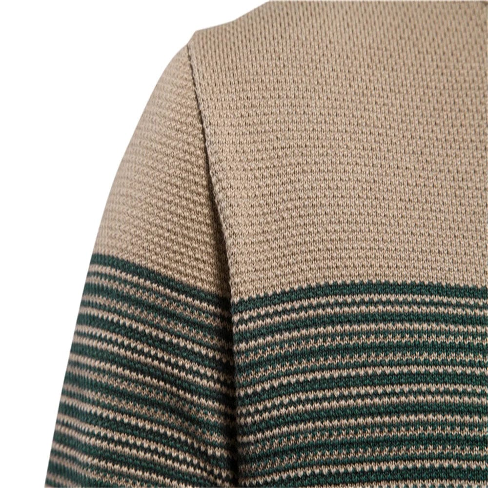 AIOPESON Brand Cotton Sweater Men Fashion Casual O - Neck Spliced Pullovers Knitted Sweater Male New Winter Warm Mens Sweaters - SHOWLU FASHION STORE
