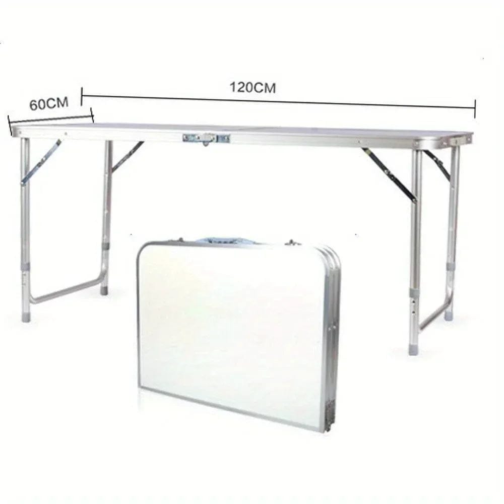 Aluminum Folding Table 4 ft Portable Indoor Outdoor Picnic Party Camping Tables - SHOWLU FASHION STORE