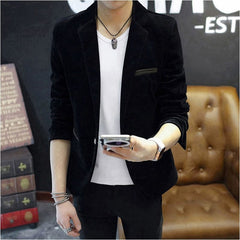 Autumn Foreign Trade Men's Casual Slim - Fit Corduroy Suit - SHOWLU FASHION STORE