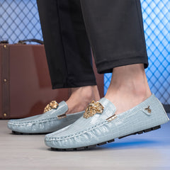Summer Beanies Men's British Slip-On Lazy Shoes Trendy Versatile Breathable Casual Loafers SHOWLU FASHION STORE