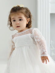 Baby Christening Stuff Dress Baby Dress Girls Party Birthday Wedding Princess White Dresses for Woman - SHOWLU FASHION STORE