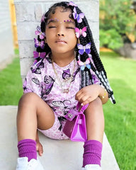 Baby Girl Summer Clothing Sets Short Sleeve Tops+Rainbow Color Shorts Kids Casual Clothes Children's Girls 2pcs Outfits 8Y - SHOWLU FASHION STORE