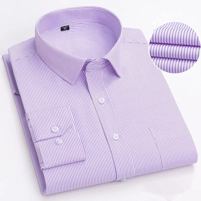 BAMBOOPLE Men's Long Sleeve Casual Shirts Fashion Print Standard Fit Button Soft Shirts For Man Office Business New AEchoice - SHOWLU FASHION STORE