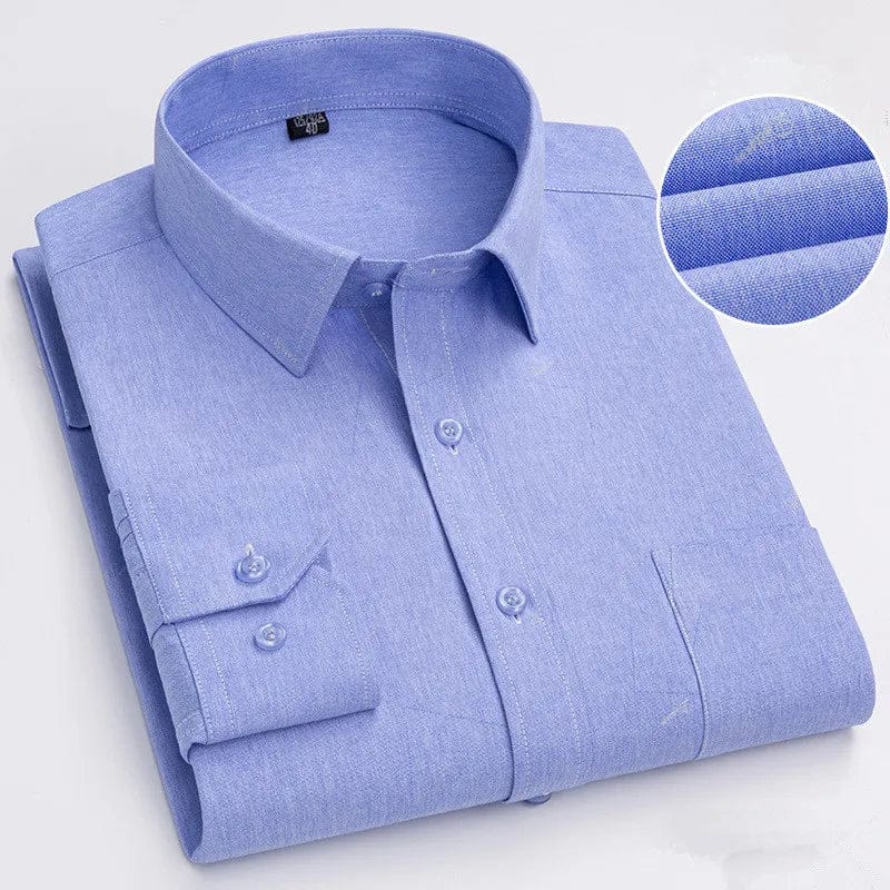 BAMBOOPLE Men's Long Sleeve Casual Shirts Fashion Print Standard Fit Button Soft Shirts For Man Office Business New AEchoice - SHOWLU FASHION STORE