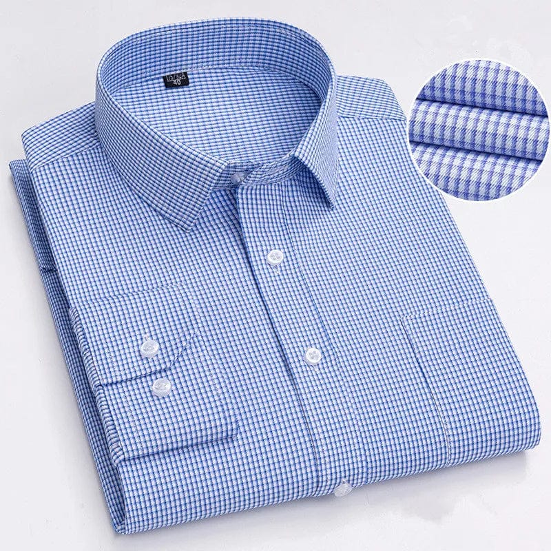 BAMBOOPLE Men's Long Sleeve Casual Shirts Fashion Print Standard Fit Button Soft Shirts For Man Office Business New AEchoice - SHOWLU FASHION STORE