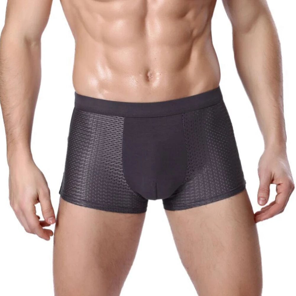 Bamboowear Bamboo Boxer Short Men Microfiber Boxer Briefs Underwear Compression Stretch - SHOWLU FASHION STORE