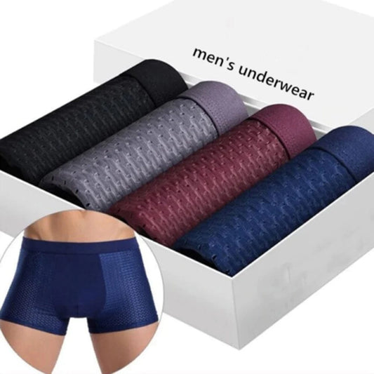Bamboowear Bamboo Boxer Short Men Microfiber Boxer Briefs Underwear Compression Stretch - SHOWLU FASHION STORE