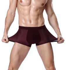 Bamboowear Bamboo Boxer Short Men Microfiber Boxer Briefs Underwear Compression Stretch - SHOWLU FASHION STORE
