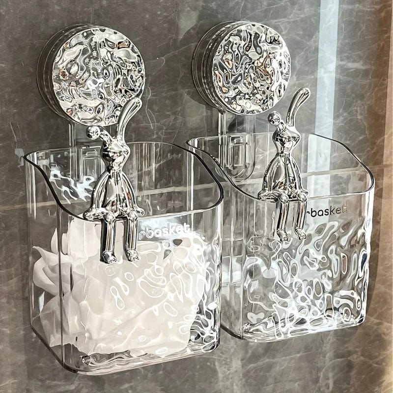 Bathroom Shelf Suction Cup Wall Mount Corner Storage Shelves Shampoo Holder Cosmetic Rack Shower Drain Basket Bathroom Organizer - SHOWLU FASHION STORE