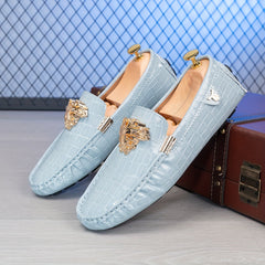 Summer Beanies Men's British Slip-On Lazy Shoes Trendy Versatile Breathable Casual Loafers SHOWLU FASHION STORE