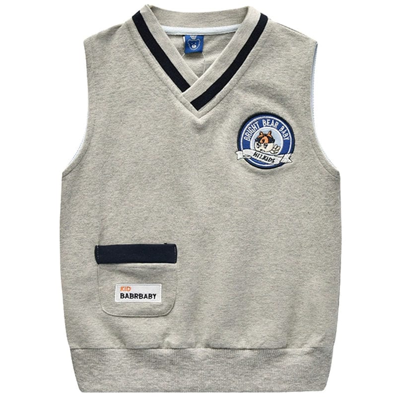 Bear Casual Handsome Fashion Sleeveless Spring and Autumn Children's Clothing - SHOWLU FASHION STORE