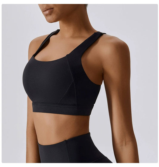 Beauty Back Cross Cloud Sense Tight Yoga Vest Sports Intimates Bubble Wrap with Chest Pad Running Bra Workout Clothes for Women - SHOWLU FASHION STORE