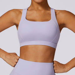 Beauty Back Cross Cloud Sense Tight Yoga Vest Sports Intimates Bubble Wrap with Chest Pad Running Bra Workout Clothes for Women - SHOWLU FASHION STORE