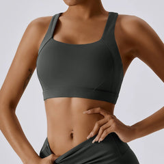 Beauty Back Cross Cloud Sense Tight Yoga Vest Sports Intimates Bubble Wrap with Chest Pad Running Bra Workout Clothes for Women - SHOWLU FASHION STORE