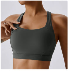 Beauty Back Cross Cloud Sense Tight Yoga Vest Sports Intimates Bubble Wrap with Chest Pad Running Bra Workout Clothes for Women - SHOWLU FASHION STORE