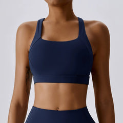 Beauty Back Cross Cloud Sense Tight Yoga Vest Sports Intimates Bubble Wrap with Chest Pad Running Bra Workout Clothes for Women - SHOWLU FASHION STORE