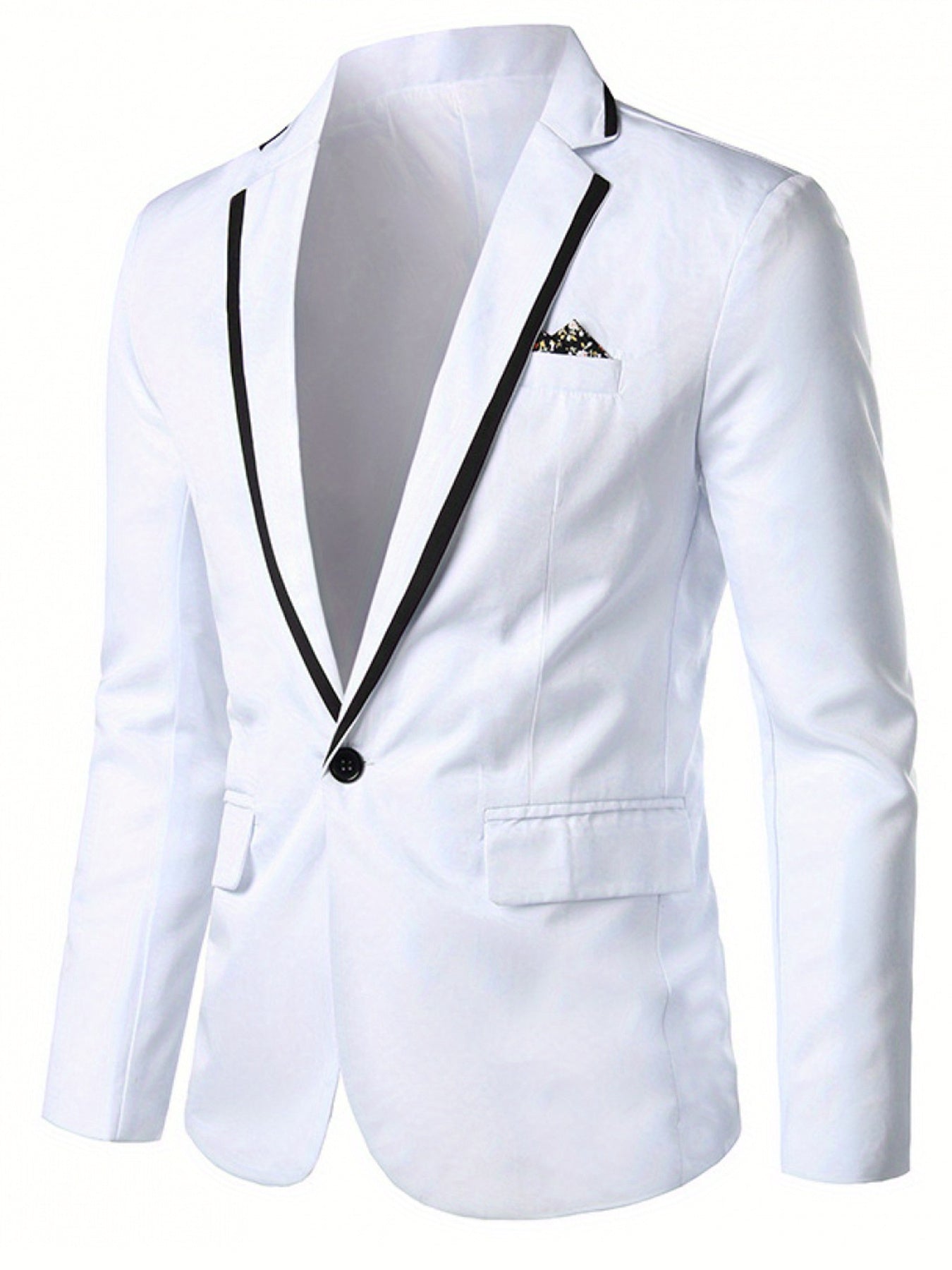 2025 Spring/Summer New European and American Men'S Fashion, Korean Version, Trendy Casual Soul Power Dinner Four Seasons Solid Color S Men'S Jacket