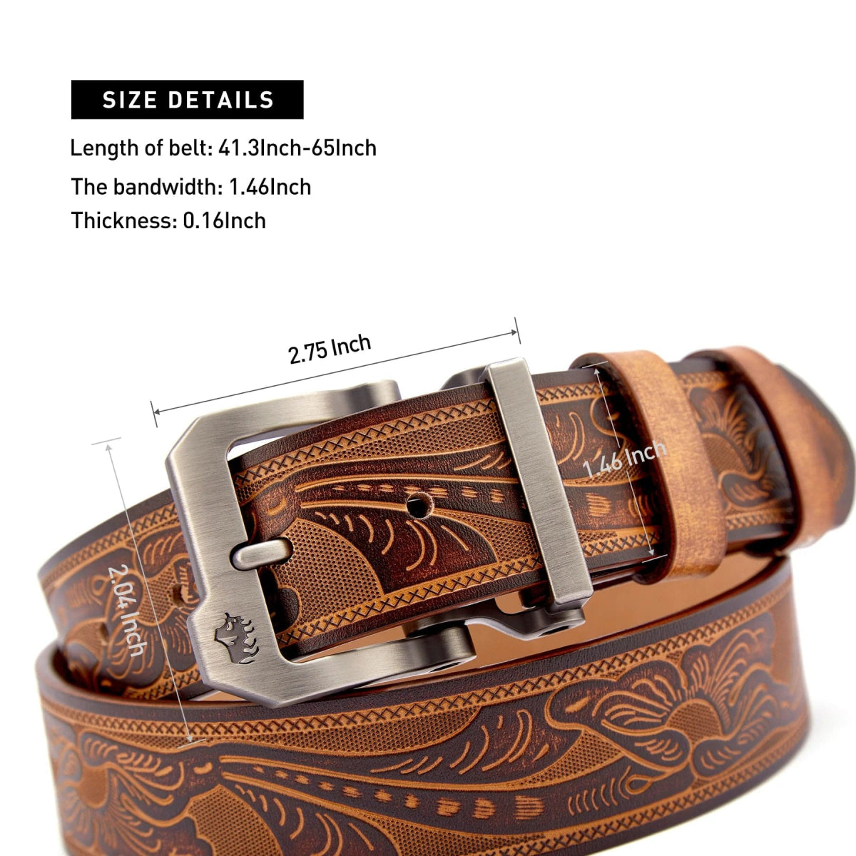 BISON DENIM Vintage Genuine Leather Men Belt High Quality Waist Strap Luxury Pin Buckle Male Best Gift Casual Belts for Jeans - SHOWLU FASHION STORE