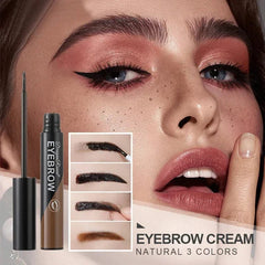 Black Brown Peel - off Eyebrow Gel Tint Makeup Waterproof Lasting Eye Brow Enhancers Liquid Gel Tear Wear Easy Natural Brow Tattoo - SHOWLU FASHION STORE