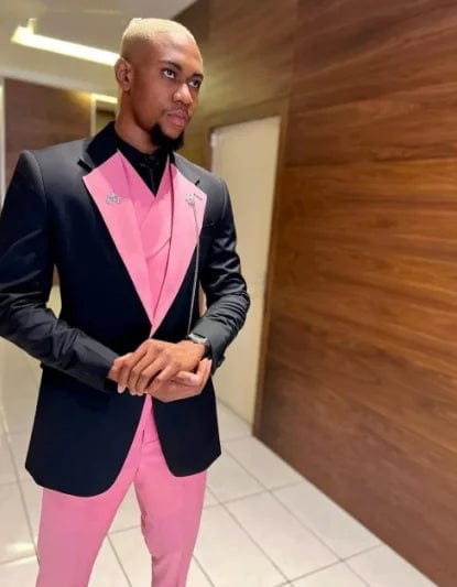 Black Pink Men Suits Wedding Prom Party Suit Single Breasted Blazer Sets Costume Homme trajes de vestir para hombre 3 Pieces - SHOWLU FASHION STORE