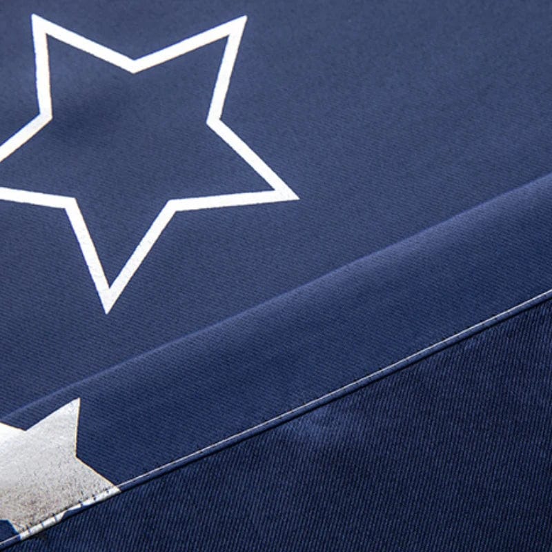 Blackout Curtains For Kids Boys With Stars And Moon Bedroom Livingroom Window Drapes Navy Blue Gray Pink - SHOWLU FASHION STORE