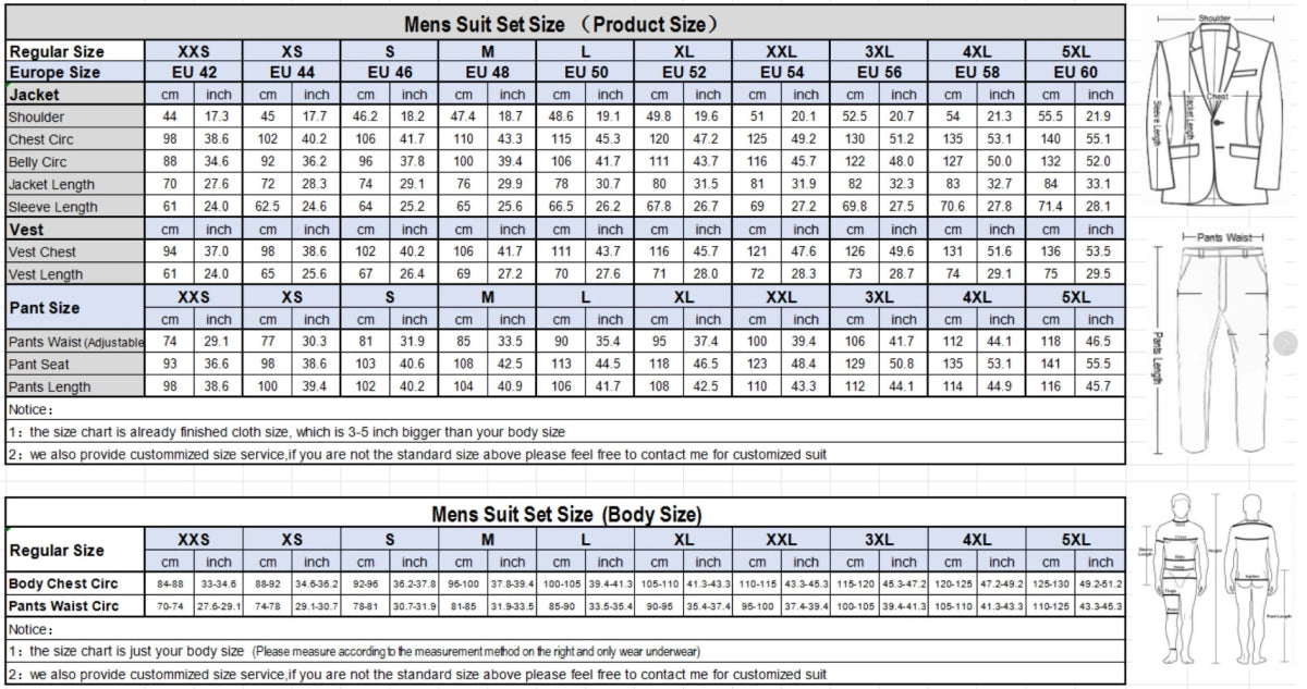 Blue Slit Mens Suits 3 Piece Black Shawl Lapel Casual Tuxedos for Wedding Groomsmen Suits Men (Blazer+Vest+Pant) - SHOWLU FASHION STORE